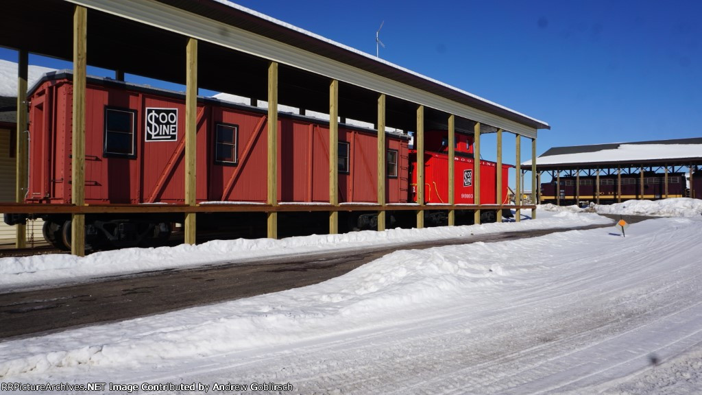 SOO Boxcar, 99103 + 500A both in the Snow